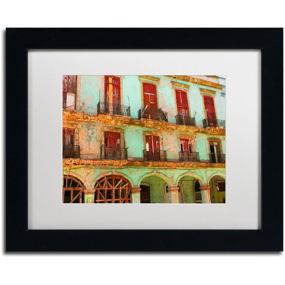 Trademark Fine Art 'Memories Havana' Canvas Art by Masters Fine Art, White Matte, Black Frame