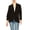 Black, variant on MOA COLLECTION Notched Lapel, 3/4 Sleeve, Rolled Sleeve Blazer, Suit Jackets & Sport Coats (Women's)