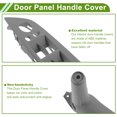 thumbnail image 4 of Rear Left Passenger Side Front Passenger Side Rear Right Passenger Side Door Panel Handle Pull Trim Cover for BMW X5 E70 2007-2013 Gray ABS 1 Set, 4 of 6