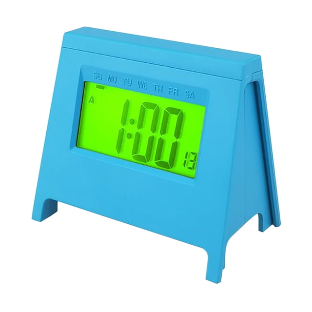 Agiferg Mini LCD Student Alarm Clock New Electronic Clock Smart Desktop Multi-function Clock With Luminous Temperature Calendar