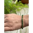 thumbnail image 7 of 18k Gold Plated Natural Green Emerald Round Gemstone Tennis Bracelet 925 Sterling Silver Wedding Jewelry Dainty Bracelet Graduation Gift, 7 of 7