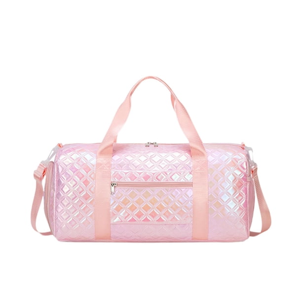 Bolsa de gimnasio, bolsa de mano, resistente, para viajes de negocios, vacaciones deportivas Rosa