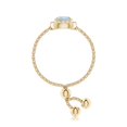 thumbnail image 3 of Angara Natural 0.4 Ct. Aquamarine with Diamond Halo Ring in 14K Yellow Gold for Women (Ring Size: 12), 3 of 9
