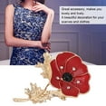 thumbnail image 4 of 2 uds mujer aleación flor elegante diamantes de imitación Pin broche ropa decoración joyería accesorio, 4 of 9