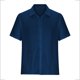 thumbnail image 4 of Blusa y camisa de manga corta con cuello vuelto para hombre, informal, lisa, a la moda, con cuello vuelto y bolsillo, con botones, de manga corta, 4 of 6