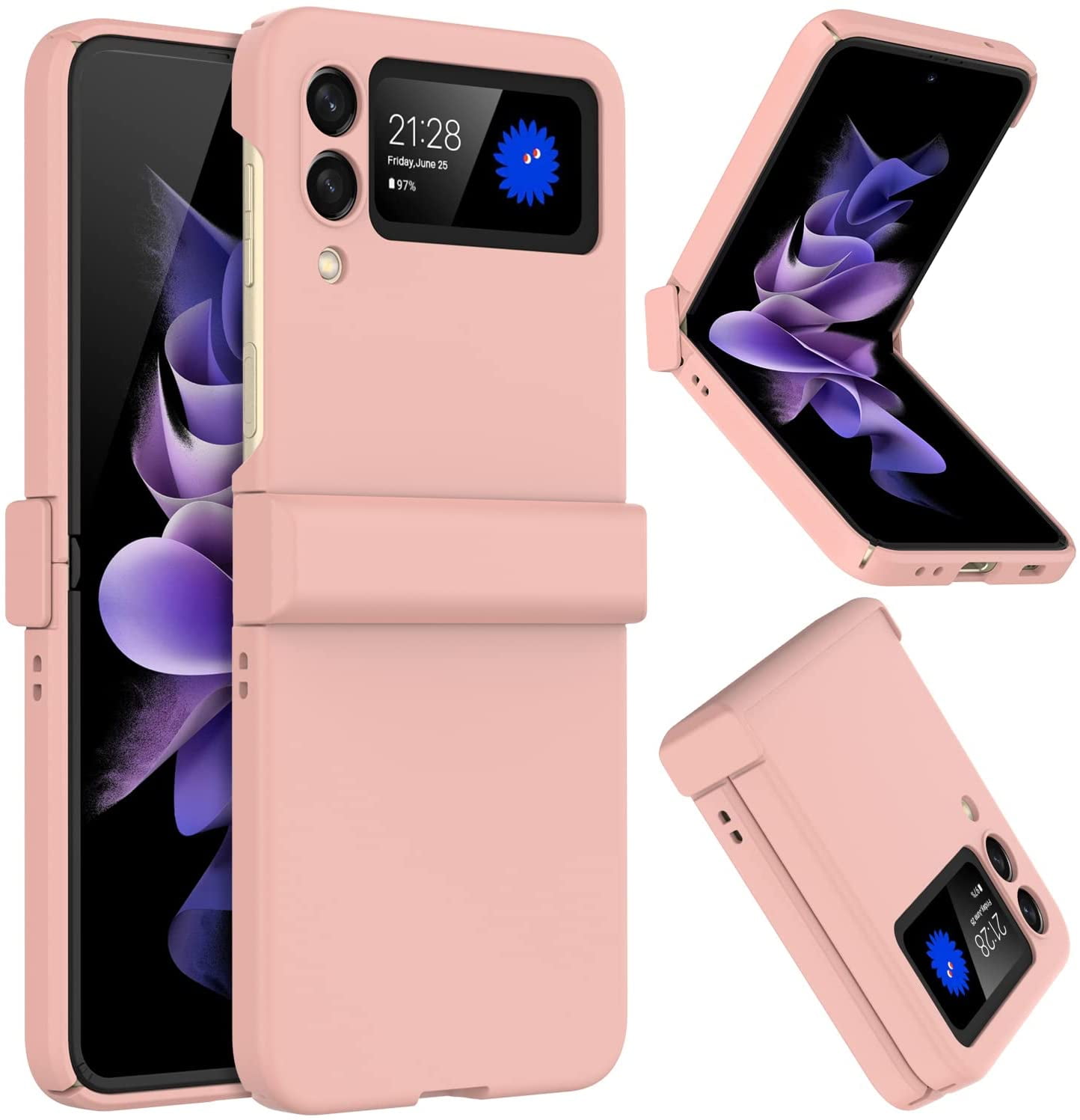 Louis Vuitton Pink Samsung Galaxy Z Flip 5 Clear Case
