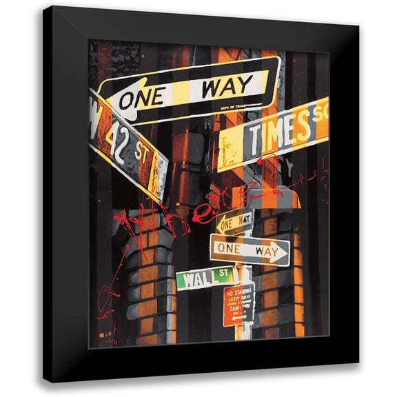 Gachaga, Vincent 12x14 Black Modern Framed Museum Art Print Titled - Where?