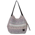 thumbnail image 2 of Bolso De Lona Sencillo De Un Solo Hombro Para Mujer, Bolso De Hombro Duradero Con Varios Compartimentos Para Viajes Escolares Speravity AP006178-01, 2 of 6