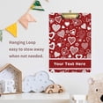 thumbnail image 6 of FMSHPON Valentine's Day Red Heart Clipboard Hardboard Wood Nursing Clip Board and Pull for Standard A4 Letter 13x9 inches, 6 of 6