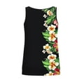 thumbnail image 3 of Fmbrln Tank Tops for Women Summer Sleeveless V Neck Floral Print Boho Tops Fashion Casual Front Pleated Vacation Beach Blouses, 3 of 5
