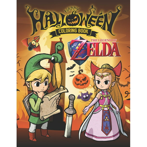 Download The Legend Of Zelda Halloween Coloring Book For Stress Relieving And Relaxation With Zelda Funny And Scary Paperback Walmart Com Walmart Com