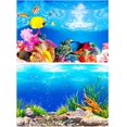 thumbnail image 1 of Aquarium Background, 12 x 21Inch Double Sided Fish Tank Background Aquarium Decorations Poster Paper Cling Decals Wallpaper Sticker Terrarium Background (Type 1), 1 of 5