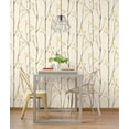 thumbnail image 5 of Brewster Ingrid Mustard Scandi Tree Paste The Wall Non Woven Wallpaper, 20.5-in by 33-ft, 56.4 sq. ft., 5 of 7