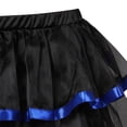 thumbnail image 3 of Women Steampunk Skirts Waisted Elastic Layered Short Skirt Blue 4XL, 3 of 4
