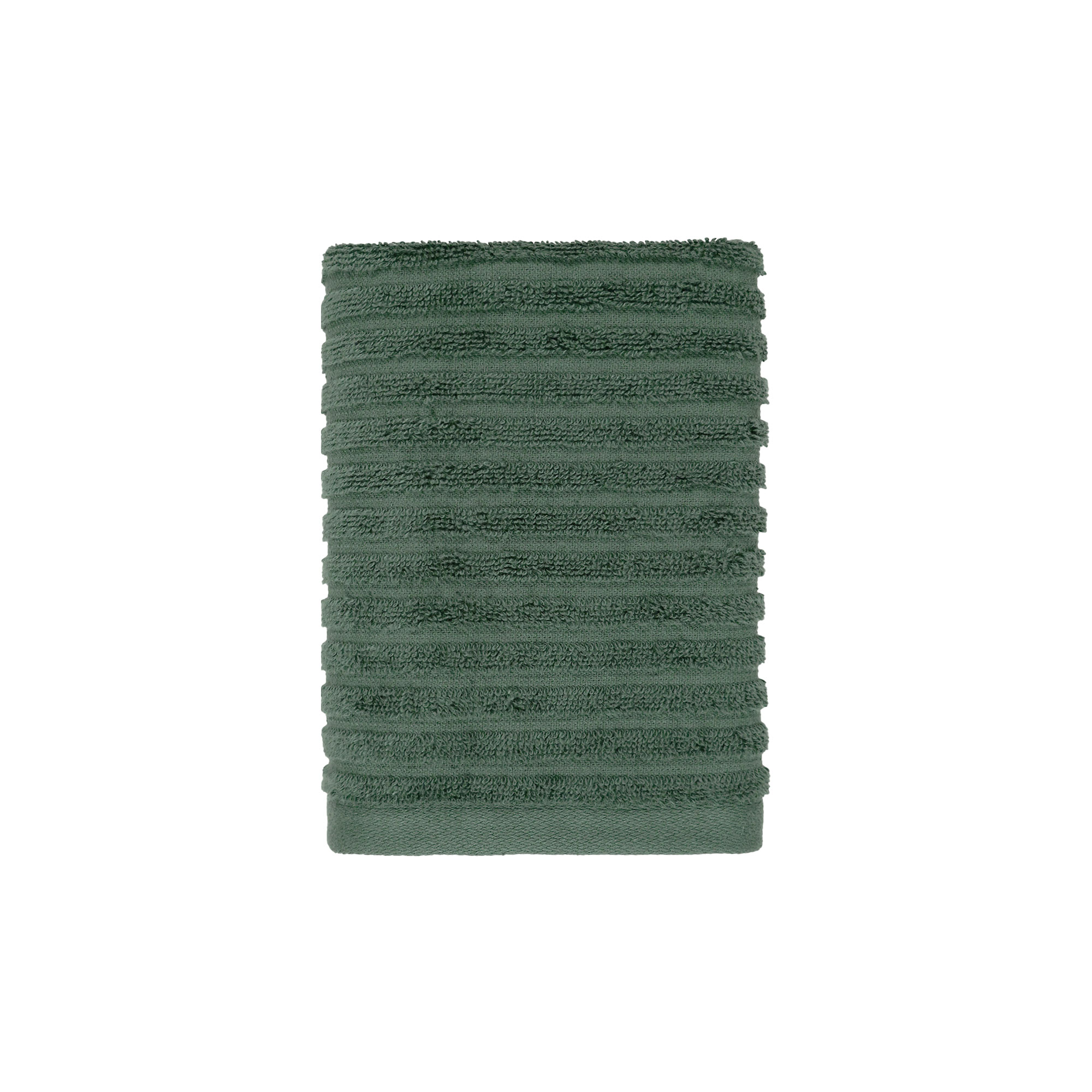 Set de 6 Toallas de Baño PowerLoft AIRRICH®, Franja Texturizada Verde Ceniza 6