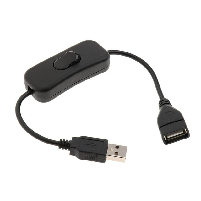 1x Cable USB Con Control De Encendido Del Interruptor Encendido perfke Cable USB con interruptor de encendido
