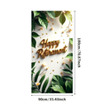 thumbnail image 1 of Happy Retirement Banner with Green Leaves Gold Balls and Stars Background Party Decoration for Retirement Parties Photo Backdrop Retirement Celebrations Decor Props, 1 of 4