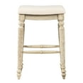 thumbnail image 3 of Linon Martha 30" Backless Bar Stool, Whitewash, 3 of 6