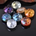 thumbnail image 2 of U8MO 18x10mm Matte Oblate Pupil Faceted Crystal Glass Loose Craft Beads DIY Jewelry-Amber Gold, 2 of 4
