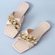 thumbnail image 5 of Zapatillas de playa de cadena plana cruzada cómodas para vacaciones de ocio para mujer Wmkox8yii  ytu2640, 5 of 5