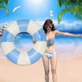thumbnail image 4 of Striped Swimming Ring Medium-Sized Swim Tube Floating Ring Water Toys for Adults, 4 of 4