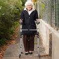 thumbnail image 2 of Moxufan Folding Walker,Upright Walkers for Seniors,Heavy Duty Seniors Walkers,Platform Walker with Arm Support for Senior,Handicap & Disabled,A-1, 2 of 14