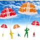 thumbnail image 3 of 50 piezas de juguete de paracaídas, juguetes de lanzamiento sin enredos para niños, juguetes voladores para niños al aire libre, mini juguetes de vacaciones, juguetes de cumpleaños, regalos brillar Juguete, 3 of 5