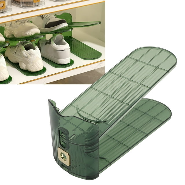 Double Layer Shoe Slots Organizer, Shoe Rack for Closet Cabinet, Space Saving