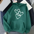 thumbnail image 2 of Ecqkame Womens Oversized Hoodies Loose Casual Long Sleeve Printed Comfortable Pullover Sweatshirt for Women Green S, 2 of 4