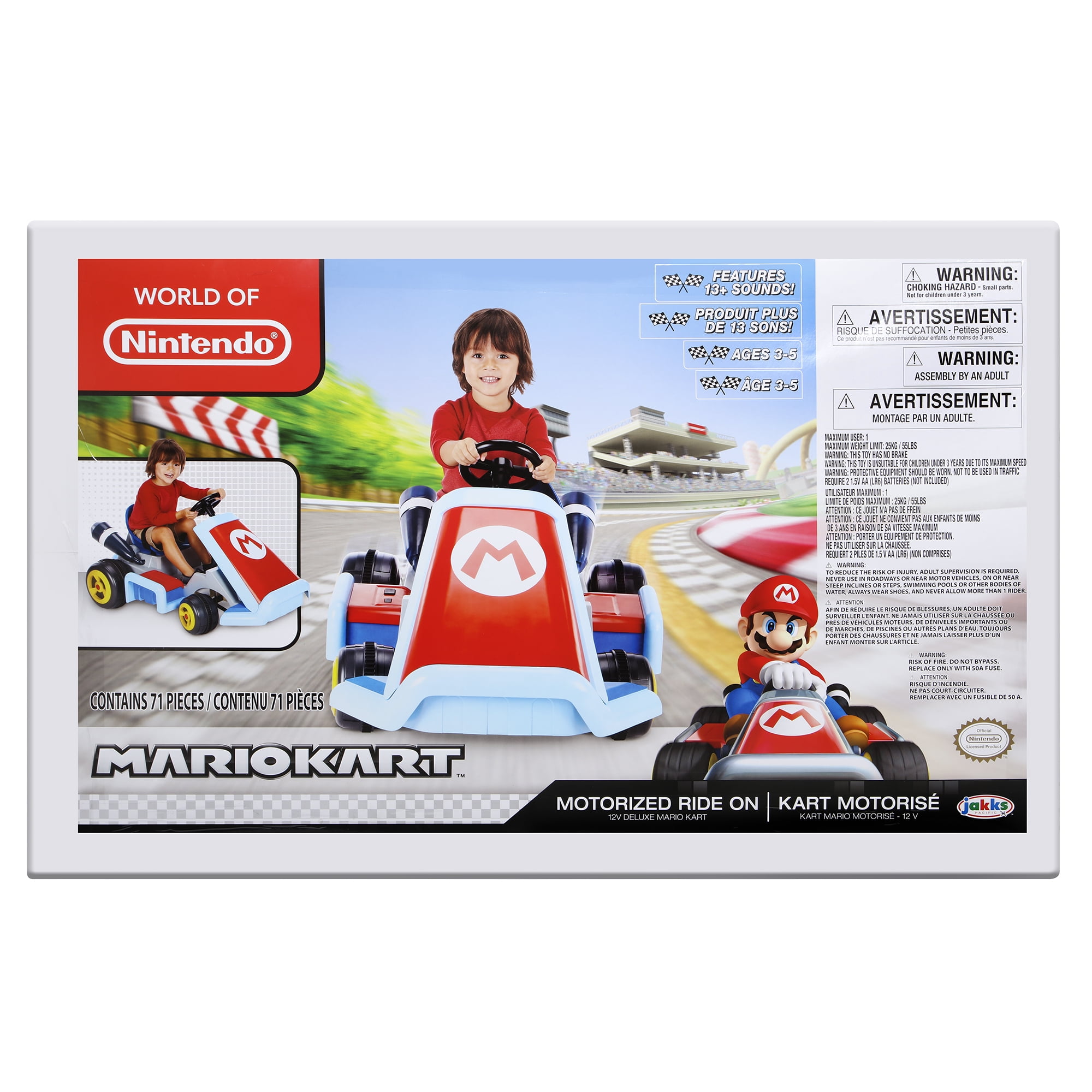 super mario kart 12 volt deluxe ride on