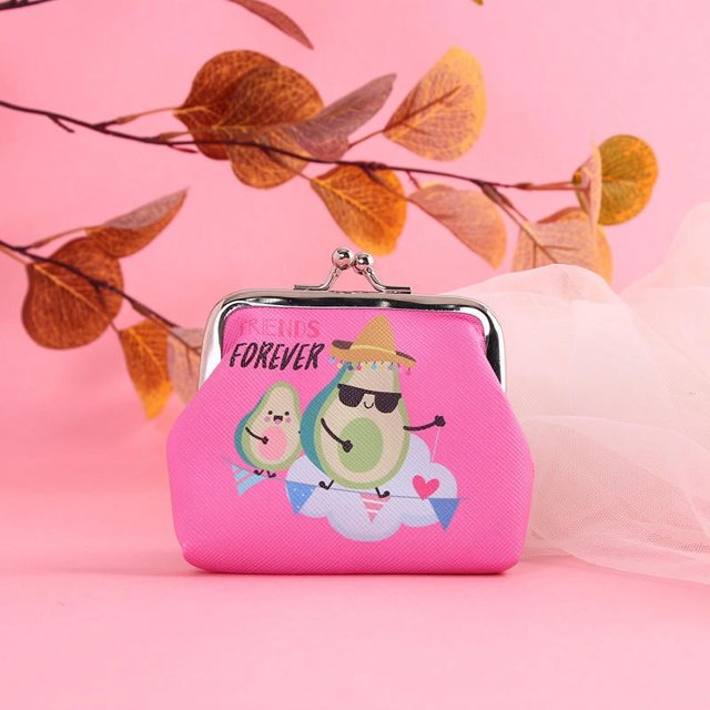 YUANOU Sac à Langer Mignon pour Femmes, Sac à Pièces Imprimé Avocat(B)