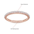 thumbnail image 2 of AFFY White Cubic Zirconia Eternity Ring in 14k Rose Gold over Sterling Silver-12, 2 of 6