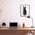 thumbnail image 2 of Stupell Industries Cute Black Cat Expressive Eyes Pet Portrait,24 x 30,Designed by Marika Moffit, 2 of 5