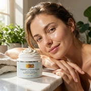 Vitamin C Mask for Face – Brightening Face Masks Skin Care Contains Glycolic Acid and Lactic Acid + Squalane Oil – Hydrating Beauty Face Mask for Glowing Youthful Skin and Smooth Even Skin Tone 2oz