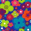 Creative Cuts Cotton Fabric, Roly Poly Flowers Print