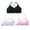 A, variant on Women Ch Nylon,Spandex Wine iffon Underwear Thin Laceless Comfortable Breathability Underwear Large Size Brater Buckle Female Bra V Neck Vest Bralette Wireless Bra