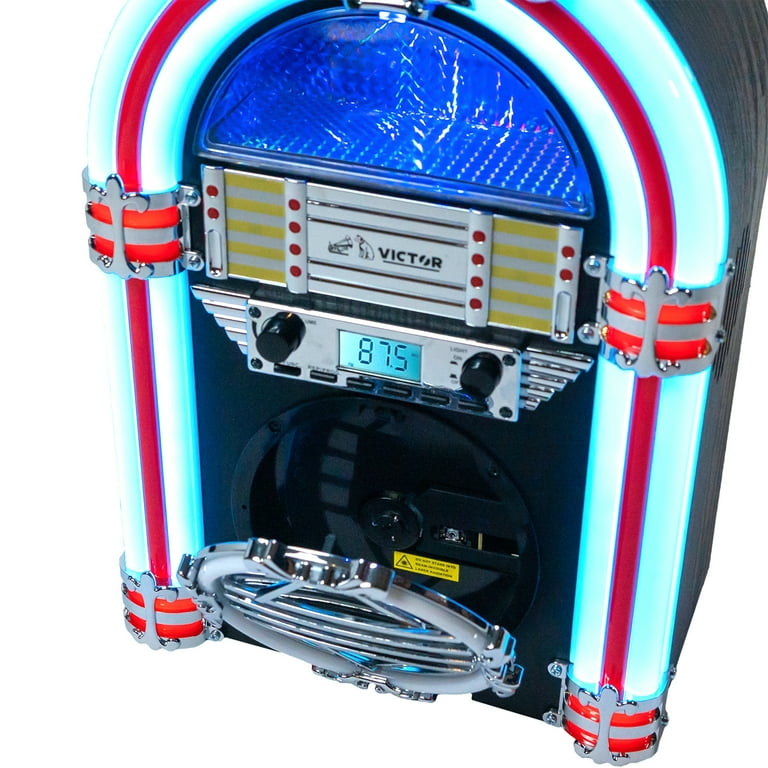 VICTOR Broadway Compact Desktop Bluetooth Jukebox with CD