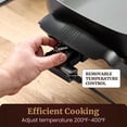 thumbnail image 4 of Sartén eléctrica Elite Gourmet Ceralast sin PFAS 30 cm negra, 4 of 7