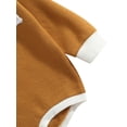 thumbnail image 5 of Seyurigaoka Color Block Playsuit, Rainbow Pattern Long Sleeve Round Neck Romper, 5 of 6