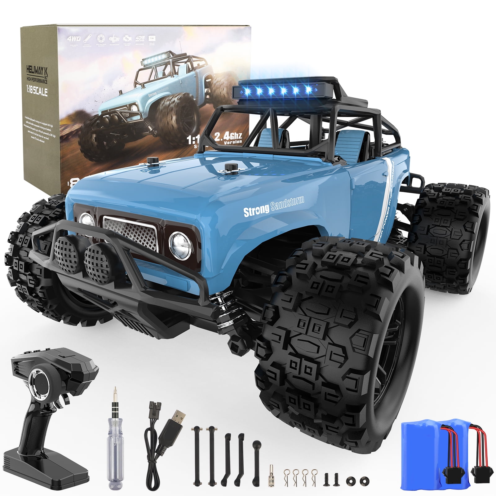 Buy Growsly Remote Control Monster Truck, 25Mph Remote Control Truck, 1