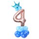 thumbnail image 1 of Advancent 32 pulgadas 1 2 3 4 5 6 7 8 9 de dígitos de oro rosa globos de papel de aluminio boda cumpleaños Baby Shower fiesta decoración Kits de decoración para fiestas azul Número 4 Advancent HA002851-15, 1 of 1
