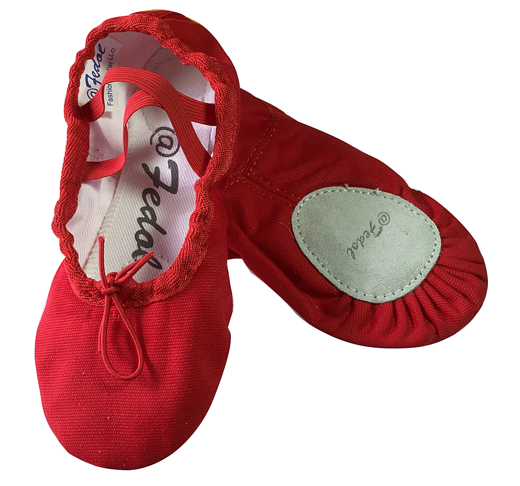 Fedol Girl's Canvas Split-sole Ballet Slippers, Ballet Shoes. Free Gift ...