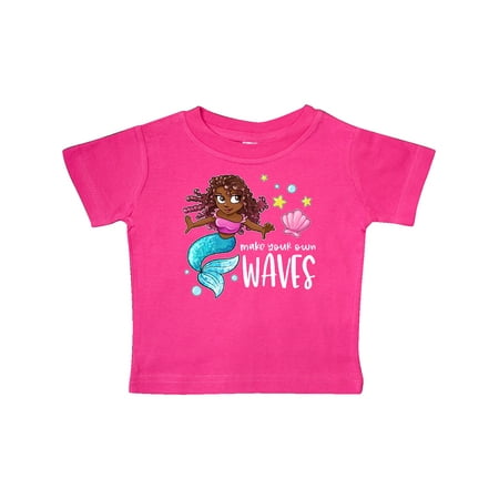 

Inktastic Make Your Own Waves Mermaid with Seashells Gift Baby Boy or Baby Girl T-Shirt