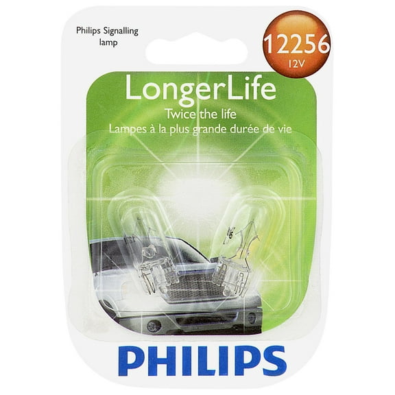 Philips Longerlife Miniature 12256Ll, Clear, Push Type, Always Change In Pairs!