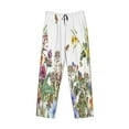 thumbnail image 4 of Balery Men'S Herbs And Wildflowers Pants,Sleepwear Pants,Pajama Pants,Pj Bottoms Drawstring And Pockets-Small, 4 of 9