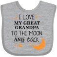 thumbnail image 3 of Inktastic I Love My Great Grandpa to the Moon and Back Boys or Girls Baby Bib, 3 of 4