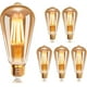 thumbnail image 1 of E27 St64 Led Filament Bulb 4w 2200k Warm White, Retro Edison Vintage Antique Lamp Bulbs, 400lm Equivalent To 35w Incandescent Bulb, Pack Of 6, 1 of 5