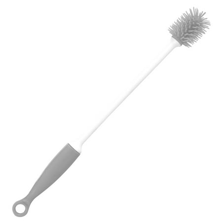 

20PCS Silicone Brush Long Handle Washing Dish Bowl Scrubber Soft Flexible Scrubbing Tool Bottle Brush