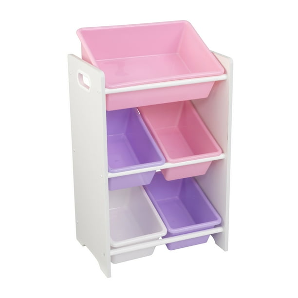 kidkraft 5 plastic bin storage unit