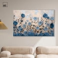 thumbnail image 3 of Cerulean Blue Flowers II Canvas Blue Floral Art by Art Remedy, Silver Frame, 54" x 36", 3 of 7